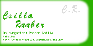 csilla raaber business card